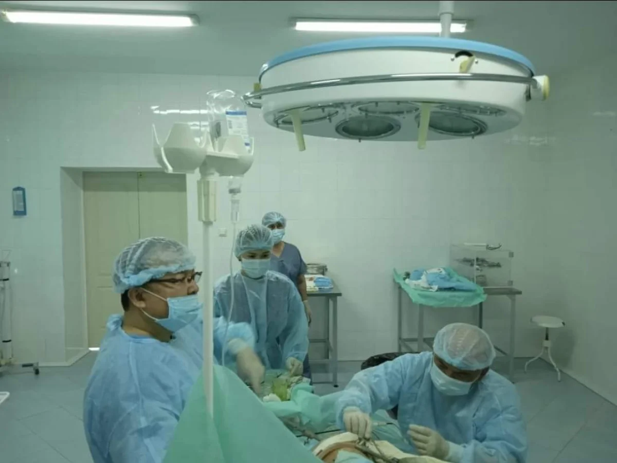 Операционная в больнице Тупкараганского района. Фото предоставили в ЦОК