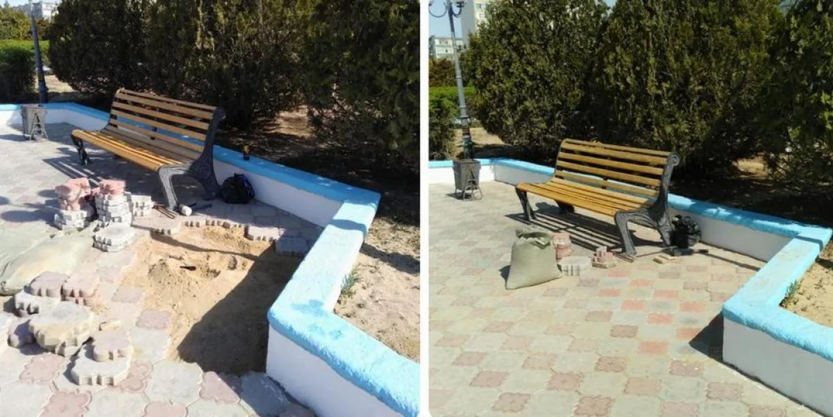 Благоустройство Актау. Фото предоставили в городском акимате