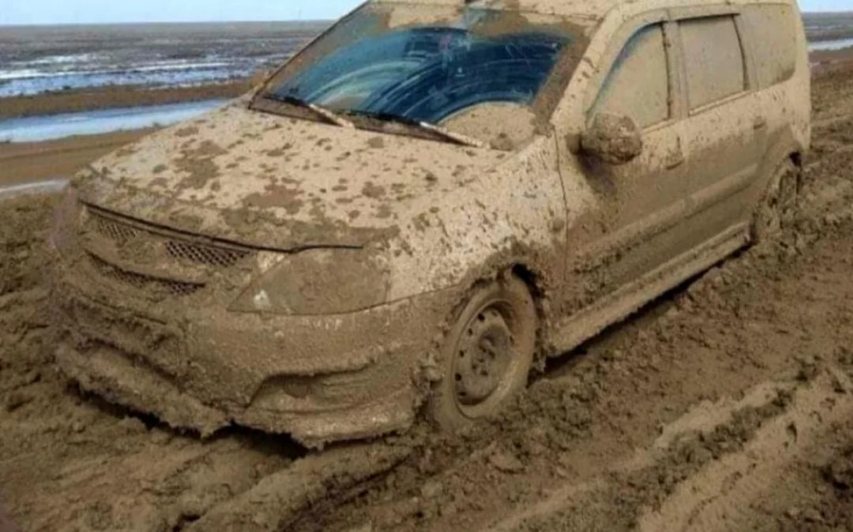 Непроходимая дорога. Фото предоставили жители села Кызан