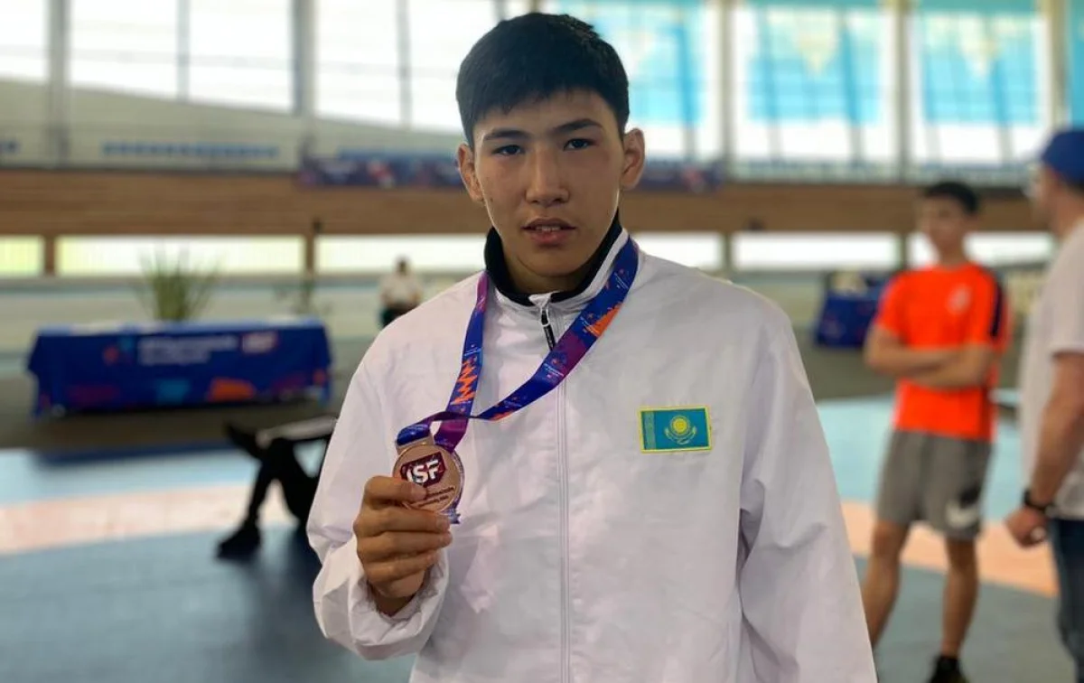 Кобен Бурибай. Фото предоставил старший тренер области по греко-римской борьбе Темирлан Абишев