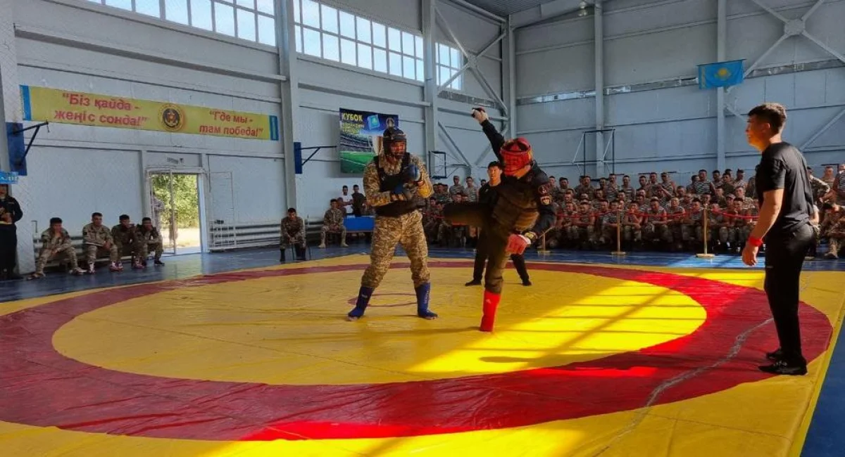 Борьба за кубок. Фото предоставлено Н.Шалабаевым