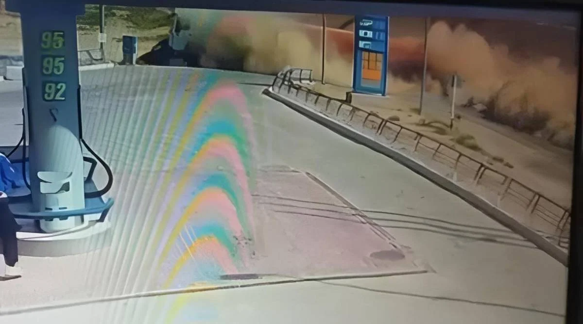 Кадр видео с места происшествия