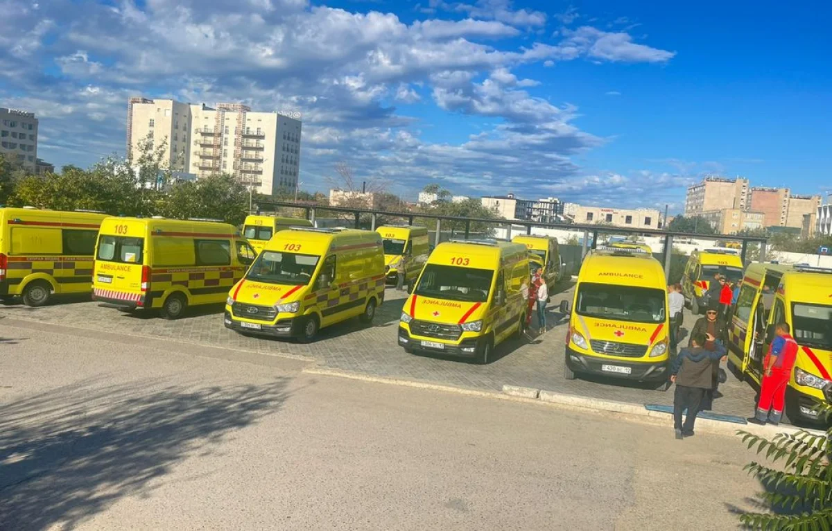 Фото предоставили работники скорой помощи в Актау
