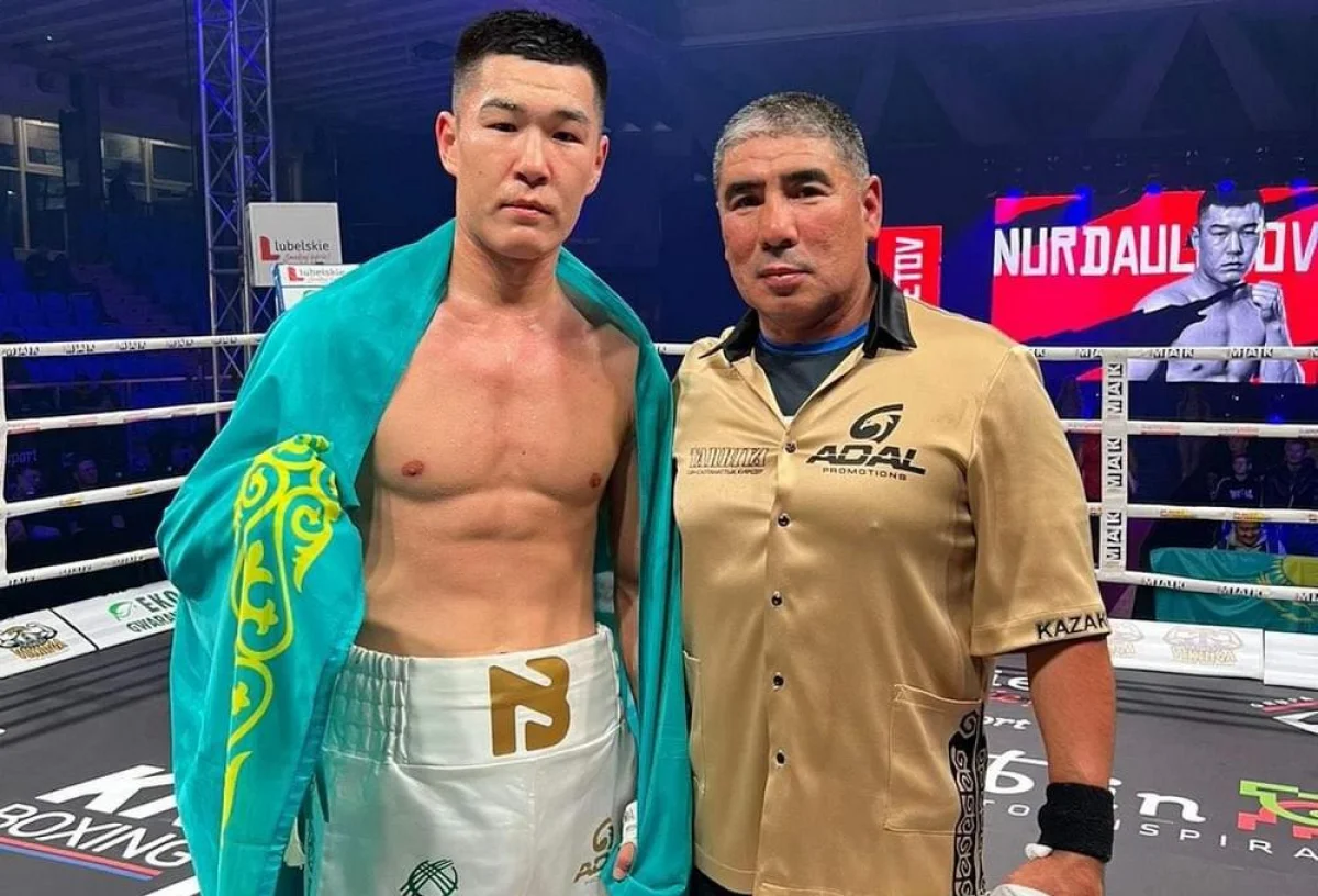 Бекзад Нурдаулетов и его тренер Марат Джакиев