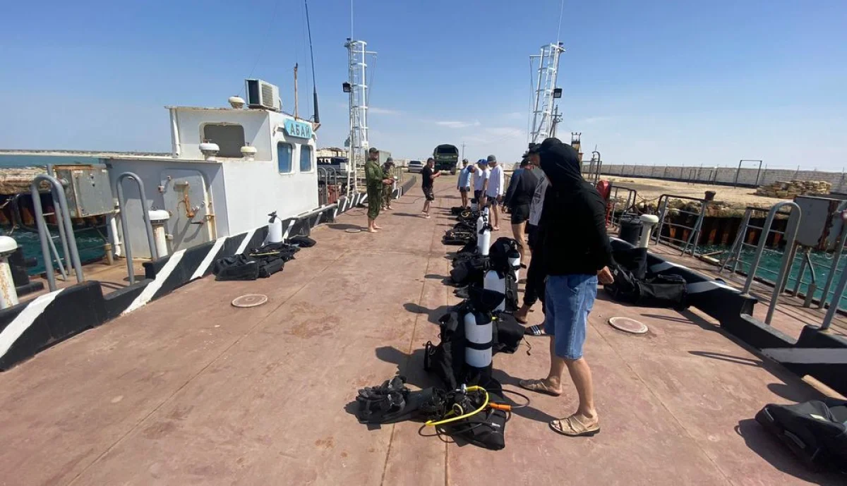 Тренинг для водолазов. Фото предоставлено А.Жаналиповым