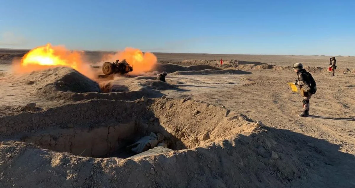 Стрельбы артиллеристов. Фото предоставил Н.Шалабаев