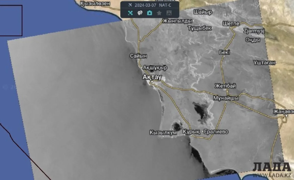 Снимок со спутника Sentinel-1