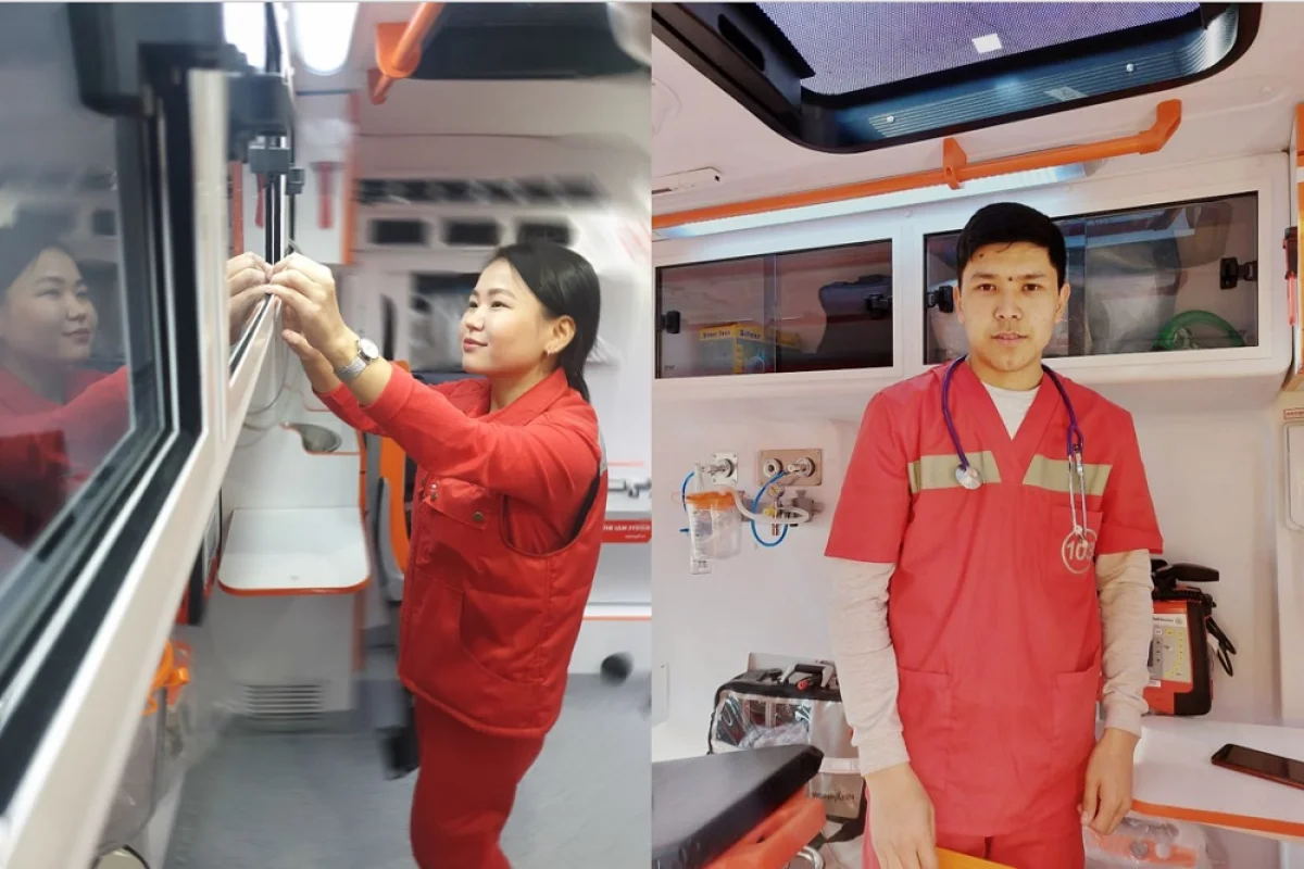 Фото предоставила пресс-служба Мангистауской областной станции скорой и неотложной медицинской помощи.