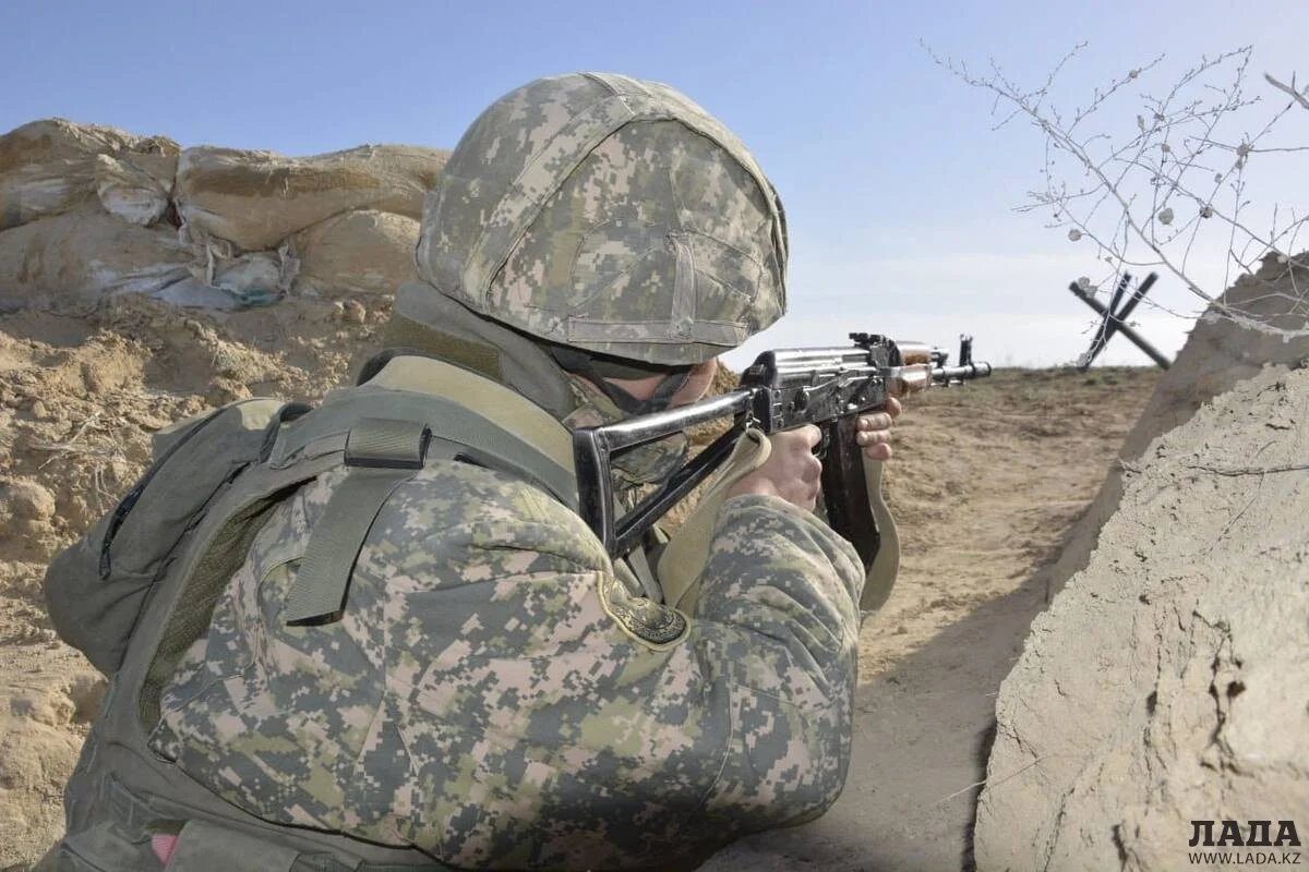 Учения на полигоне. Фото предоставила пресс-служба Актауского гарнизона