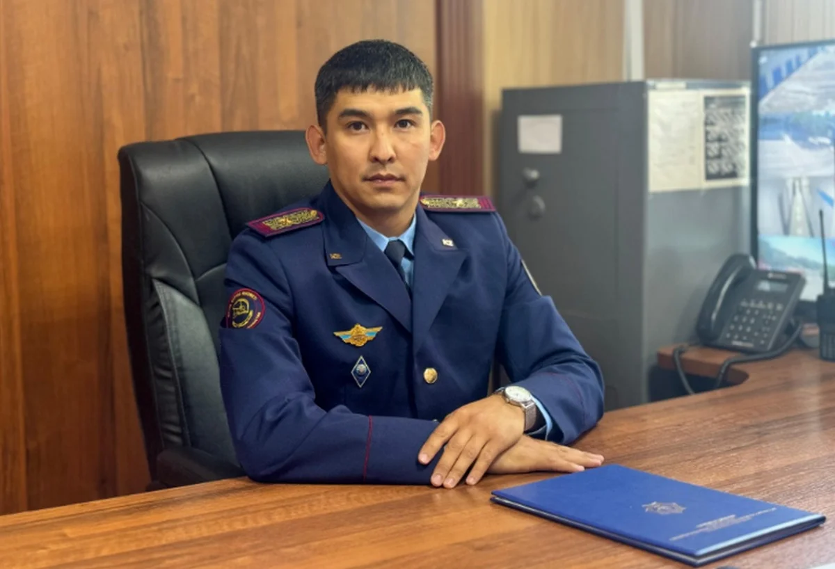 Новый заместитель начальника майор гражданской защиты Бекен Демешов. Фото предоставили в ДЧС региона