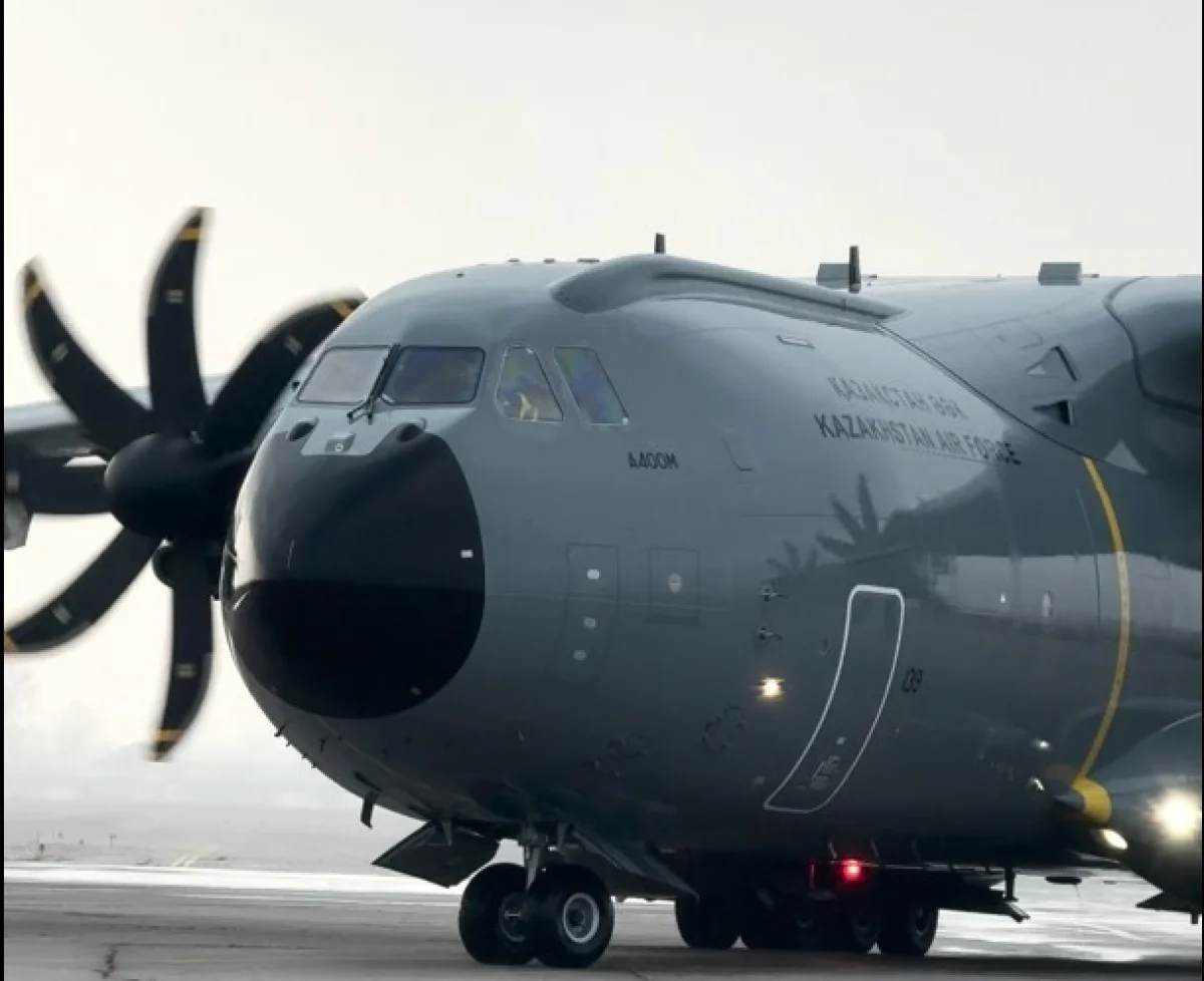 Самолёт Airbus A400M / Фото Минобороны РК