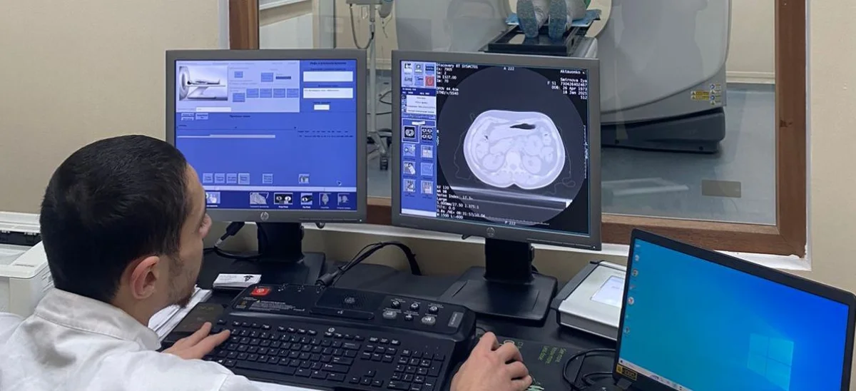Обследование на томографе. Фото предоставлено пресс-службой онкоцентра