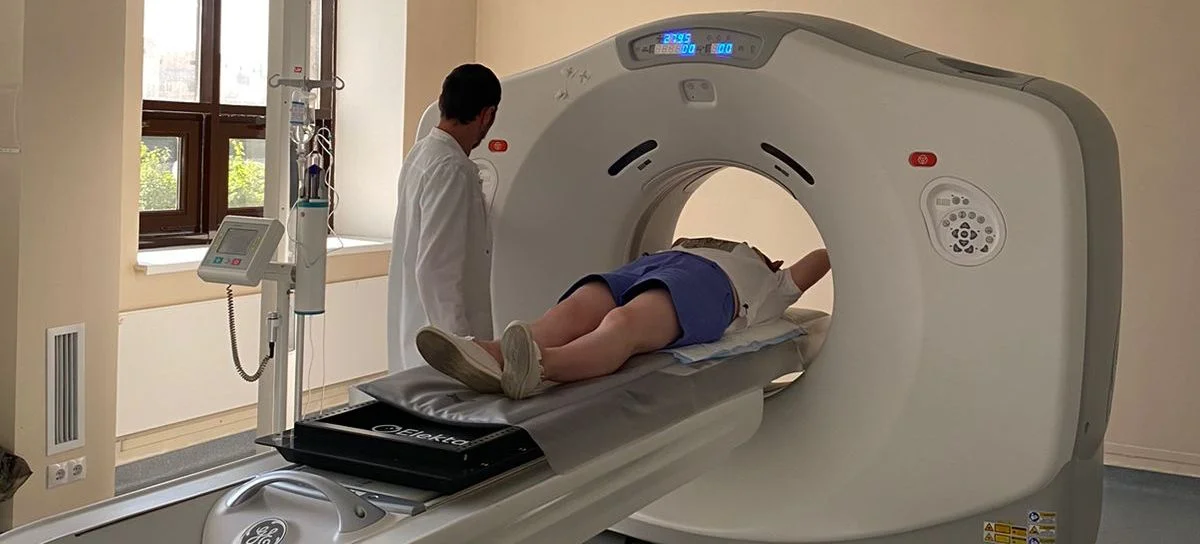 Обследование на томографе. Фото предоставлено пресс-службой онкоцентра