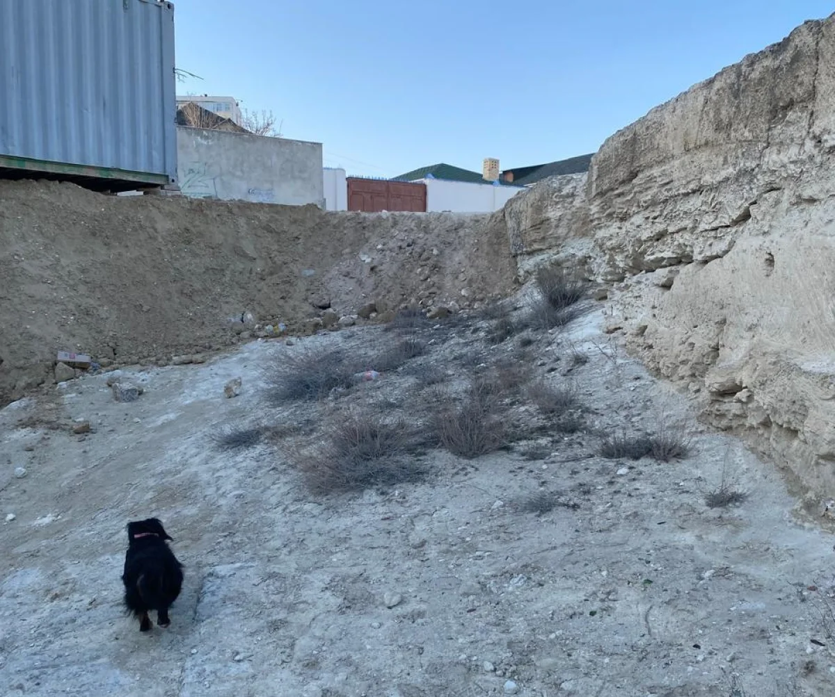 Место стройки. Фото жительницы Актау