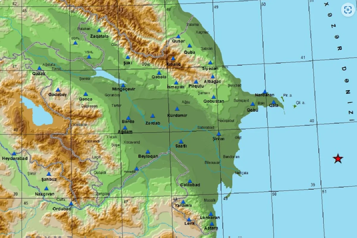 Фото с сайта Сеймологической службы при национальной академии наук Азербайджана