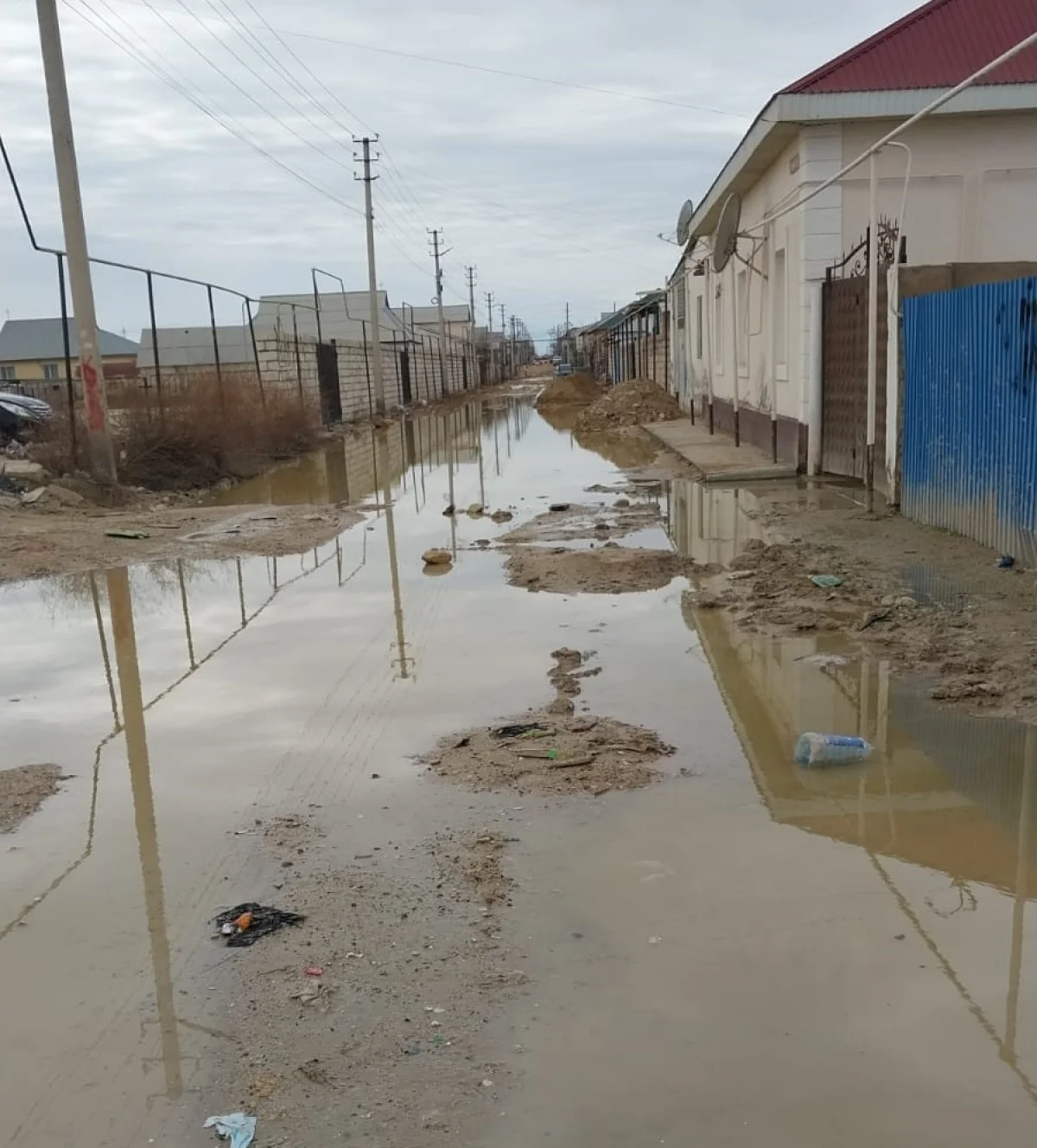 Улица в Мунайлинском районе. Фото жителей