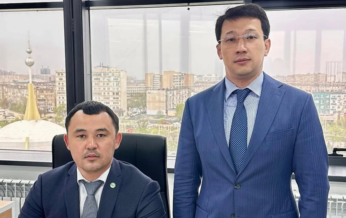 Слева направо: Канат Мангубаев и Максат Мукаш. Фото управления физической культуры и спорта Мангистауской области