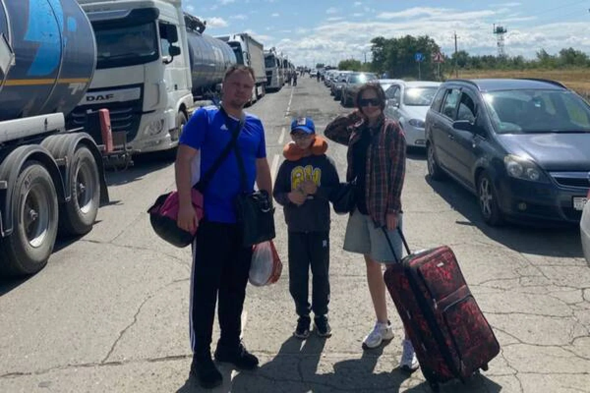 При пересечении границы. Источник: Личные архивы семьи