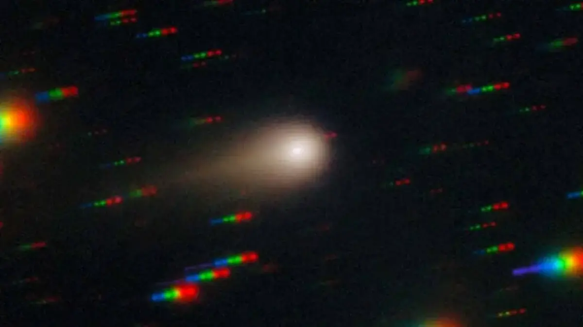 Изображение межзвездной кометы 3I/ATLAS, полученное телескопом Gemini South. © International Gemini Observatory