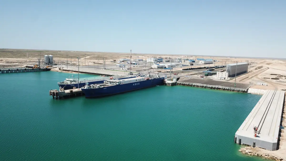 Порт Курык. Фото: primeminister.kz