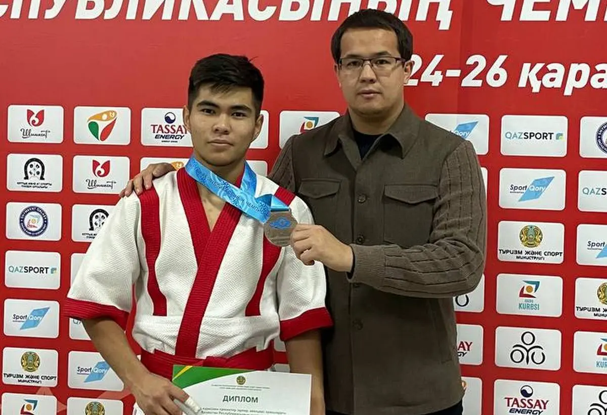 Бронзовый призер Диас Жолдыбаев. Фото спортсменов
