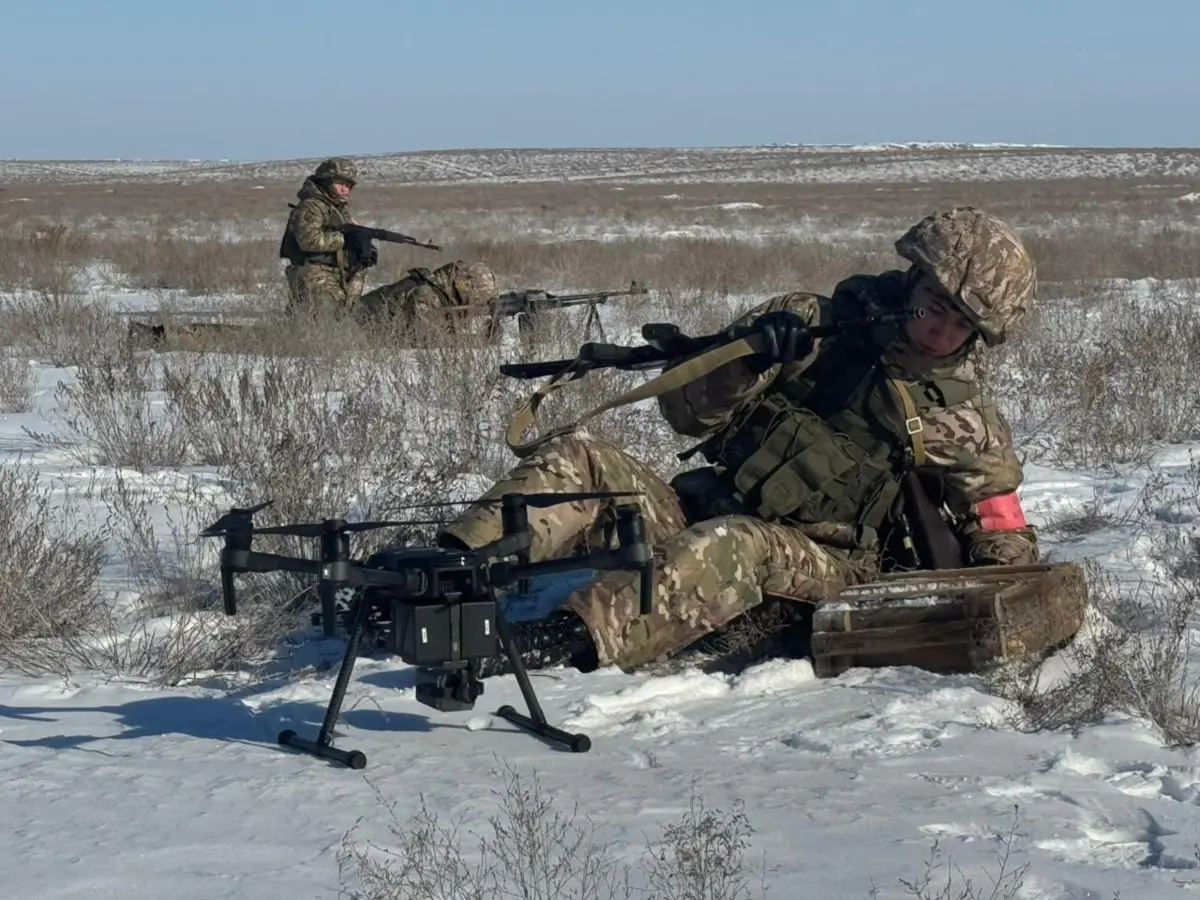 Учения. Фото: Актауский гарнизон Нацгвардии РК
