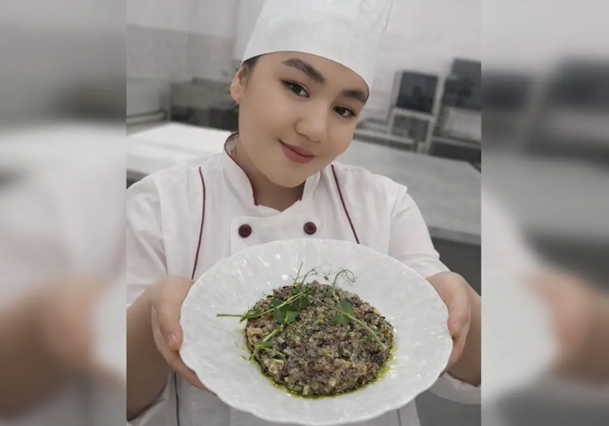 Салат с казахским колоритом. Фото предоставила Г.Кушанова