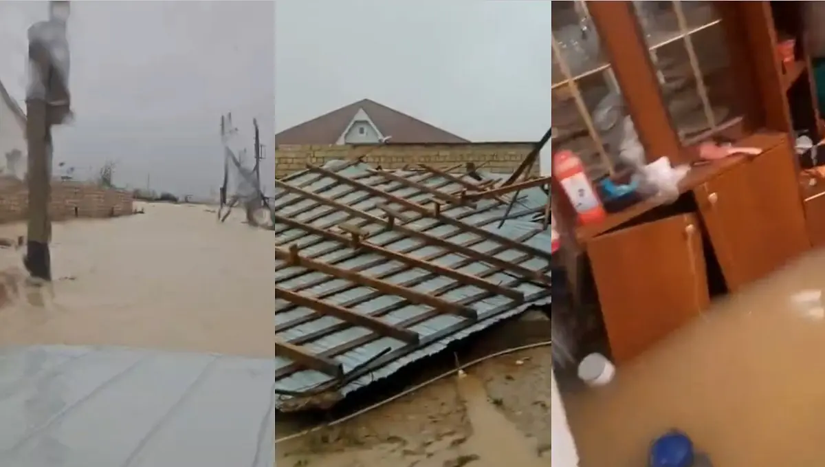 Непогода в Мангистау: посёлки затоплены, крыши домов повреждены