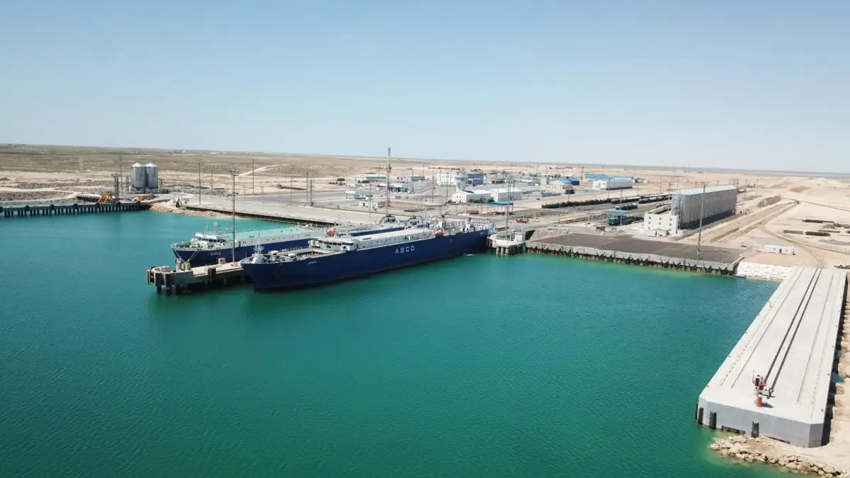 Порт Курык. Фото Минтранса РК