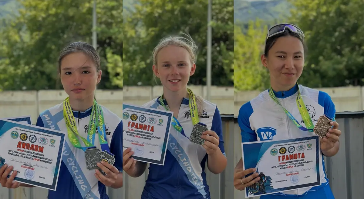 Коллаж автора. Фото: @aktaucyclingteam / Instagram