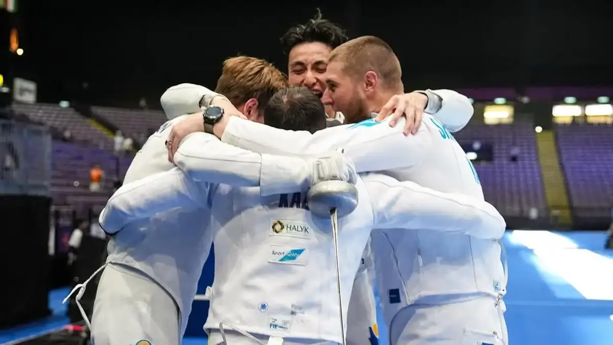 Сборная Казахстана по фехтованию на шпаге Фото: instagram/kazakhstan_fencing