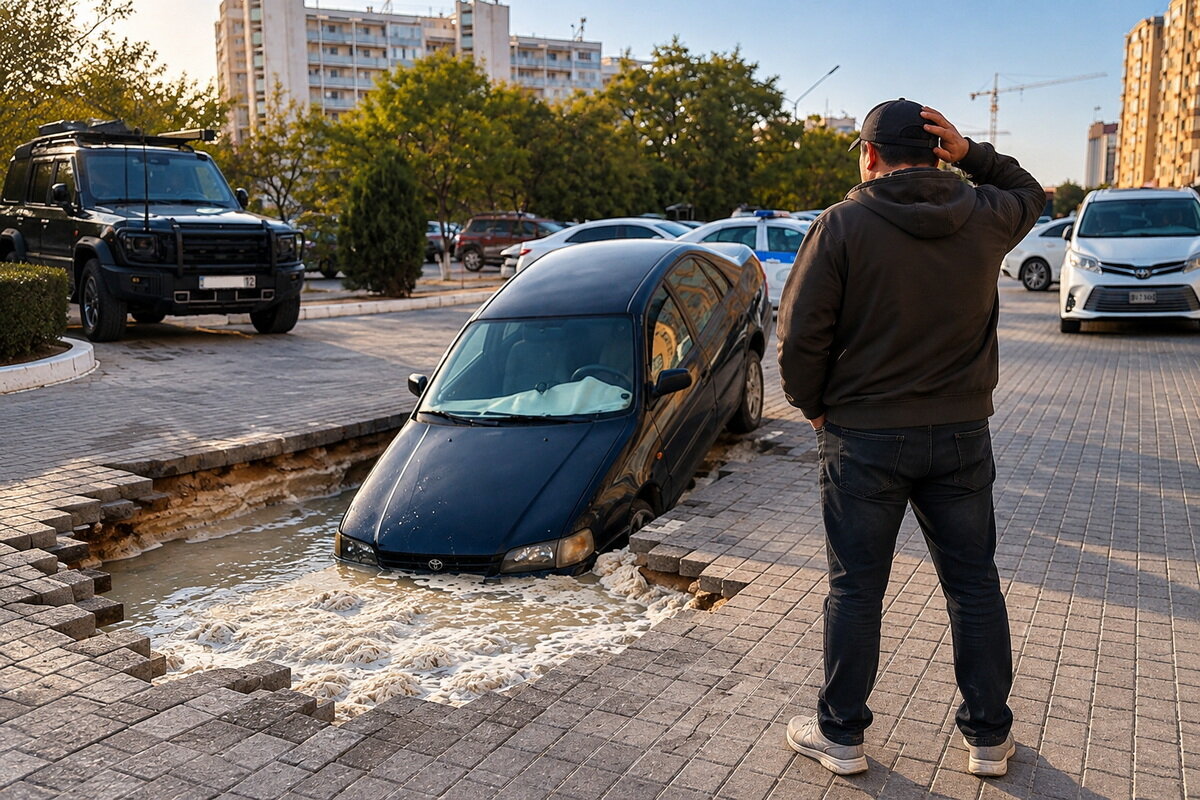 Фото со страницы Na_dorogah_aktau в Instagram, сгенерировано при помощи ИИ