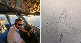 Пилот избавил пассажирку от страха полетов с помощью записки