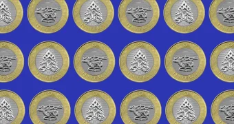 Сакский стиль монеты