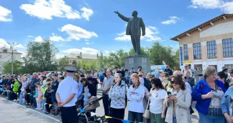 Единственный в Казахстане парад Победы прошел в Байконуре. Фоторепортаж