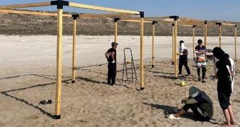 Восстановление сожженной зоны отдыха на пляже близ Актау обойдется в 1,5 млн тенге