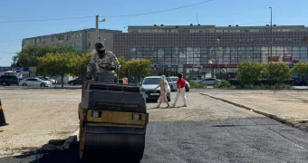 Ямочный ремонт дорог начали в 29 микрорайоне Актау