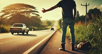 Штраф или жизнь? Почему казахстанцы продолжают ловить такси на проезжей части