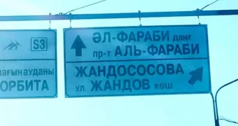 “Жандососова“: новое “название“ улицы рассмешило алматинцев