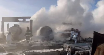 Взрыв произошел на нефтебазе в Жезказгане, есть пострадавшие