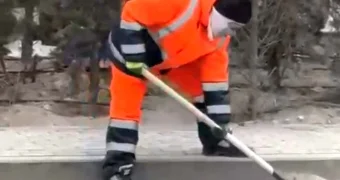 Комментарий специалистов: складирование песка и мусора с дорог Актау под деревья объяснили чиновники