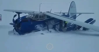 Самолет санавиации совершил жесткую посадку в Костанайской области
