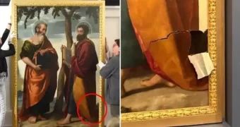 Туристка нечаянно повредила картину эпохи Возрождения в музее Италии