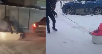 В кастрюле по снегу! В Актау раскупили все санки!