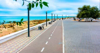 Новые урны и скамейки закупили для набережной Актау