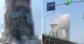 В Бангкоке обрушился небоскреб после мощного землетрясения (видео)
