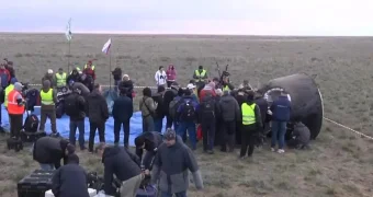 Экипаж «Союза МС-26» вернулся на Землю: посадка прошла под Жезказганом