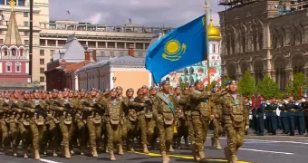 Казахстанские десантники приняли участие в Параде Победы в Москве