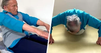 Китайская бабушка каждый день делает одно упражнение — и в 92 года чувствует себя на 40