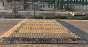 В Мунайлинском районе устанавливают приподнятые пешеходные переходы